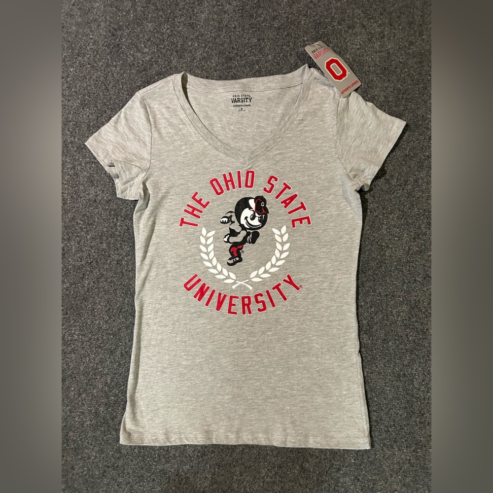 Ohio State University Gray Varsity Graphic Tee women’s Medium NWT!